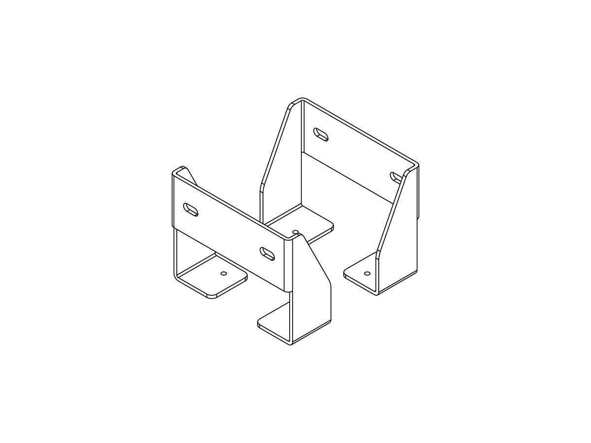 Agile Tray Brackets for Single Side Desk