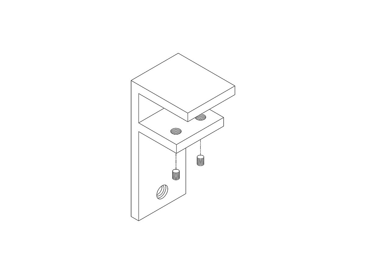 Deskmount Screen Bracket for Worktop Only