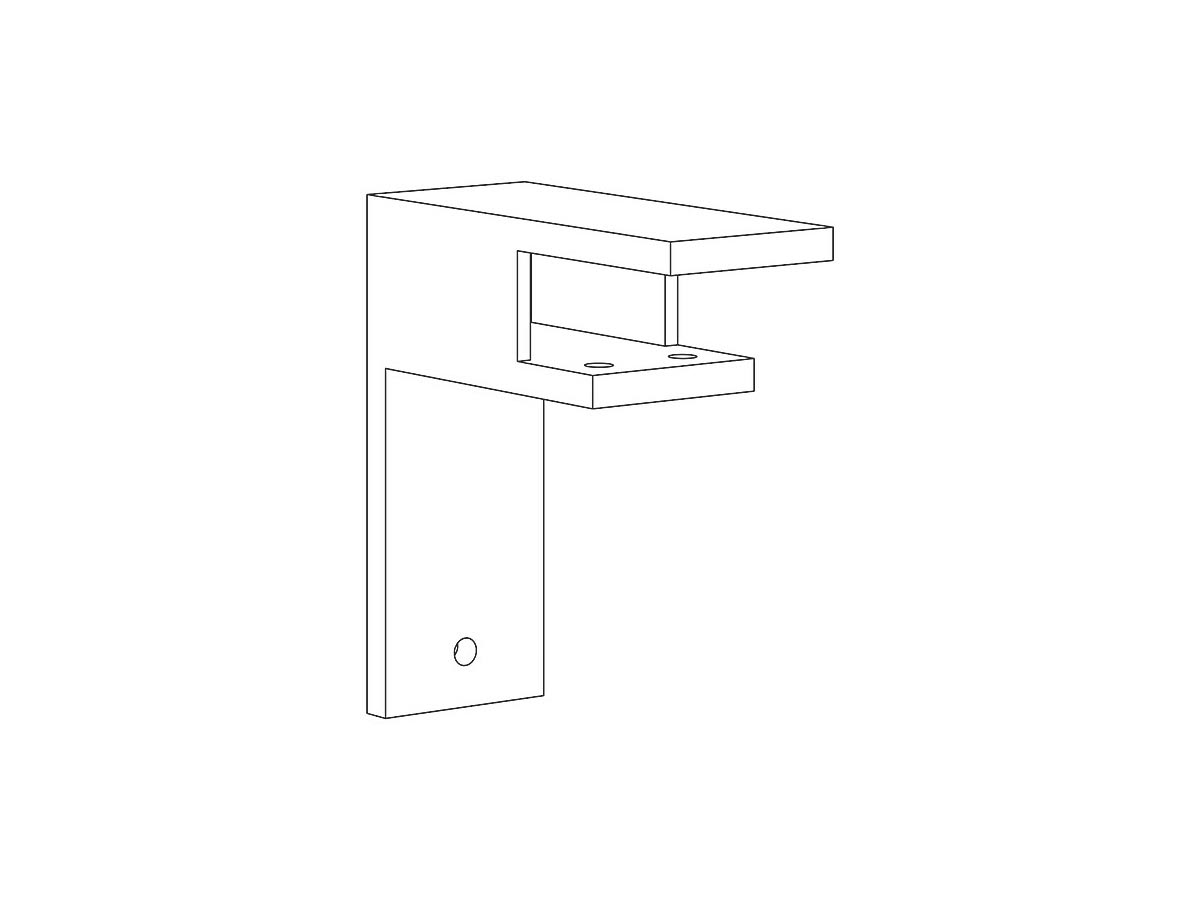 Deskmount Offset Screen Bracket for Worktop Only