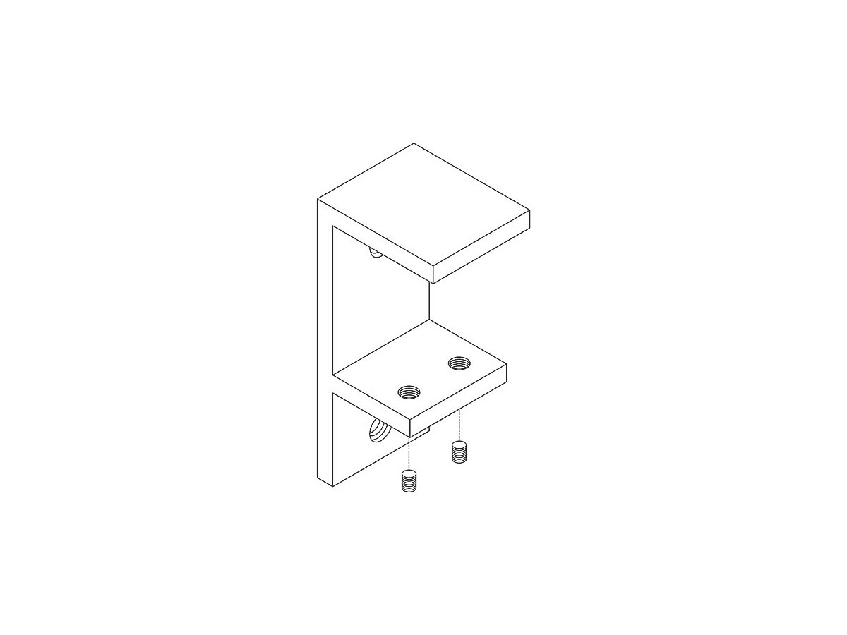 Deskmount Screen Bracket for Worktop & Frame