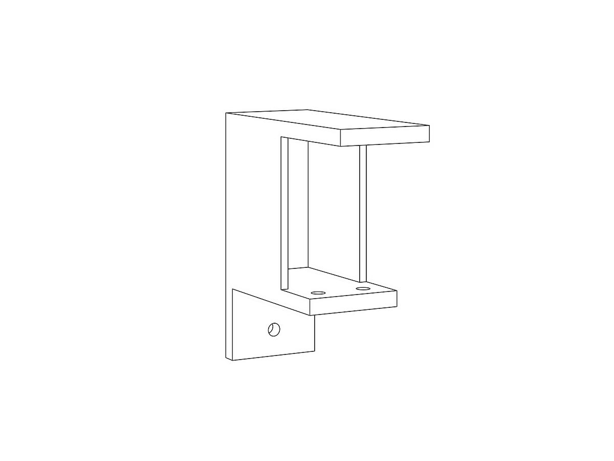Deskmount Offset Screen Bracket for Worktop & Frame