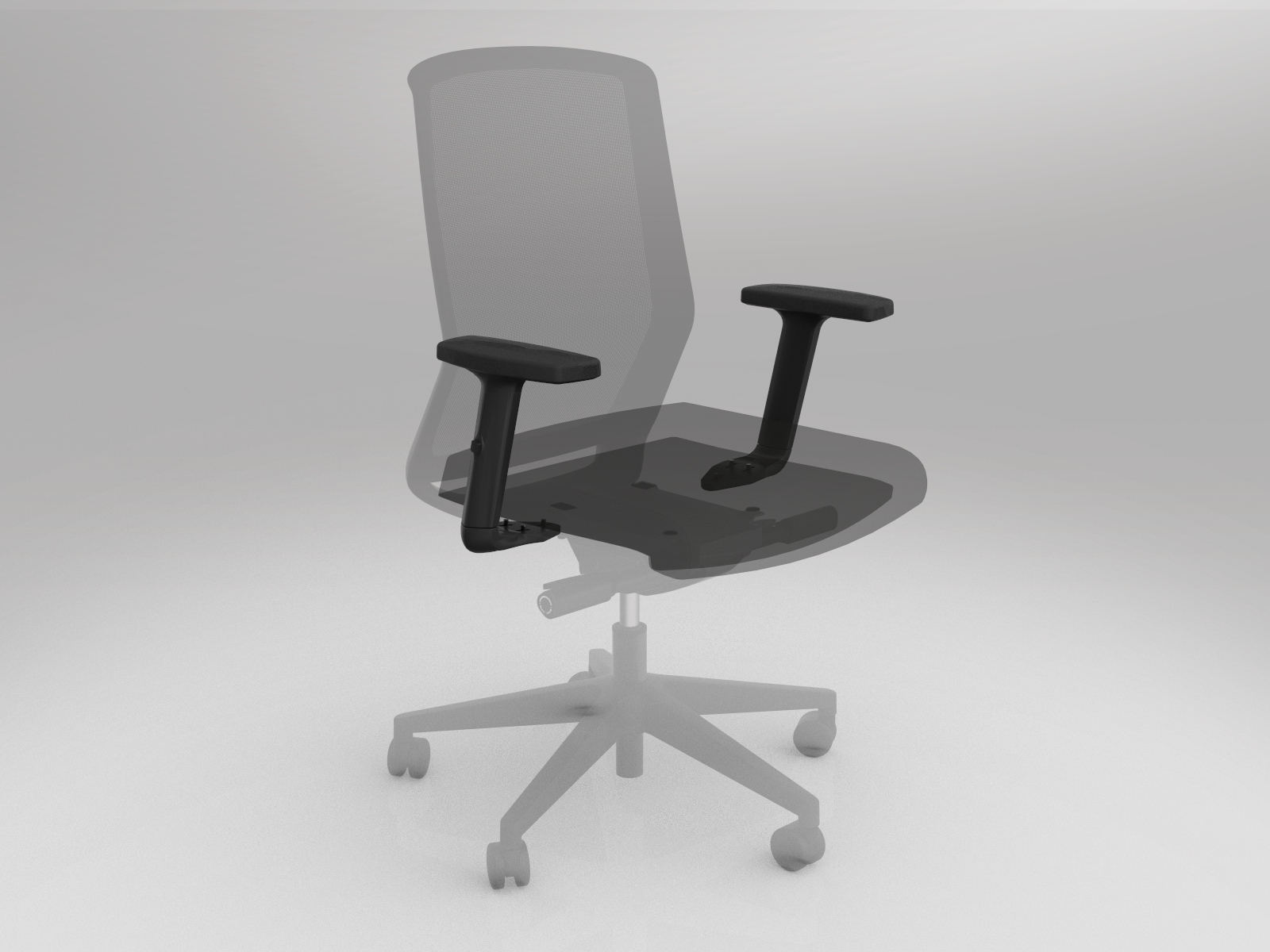 Height Adjustable Armrests for Motion Sync Chair