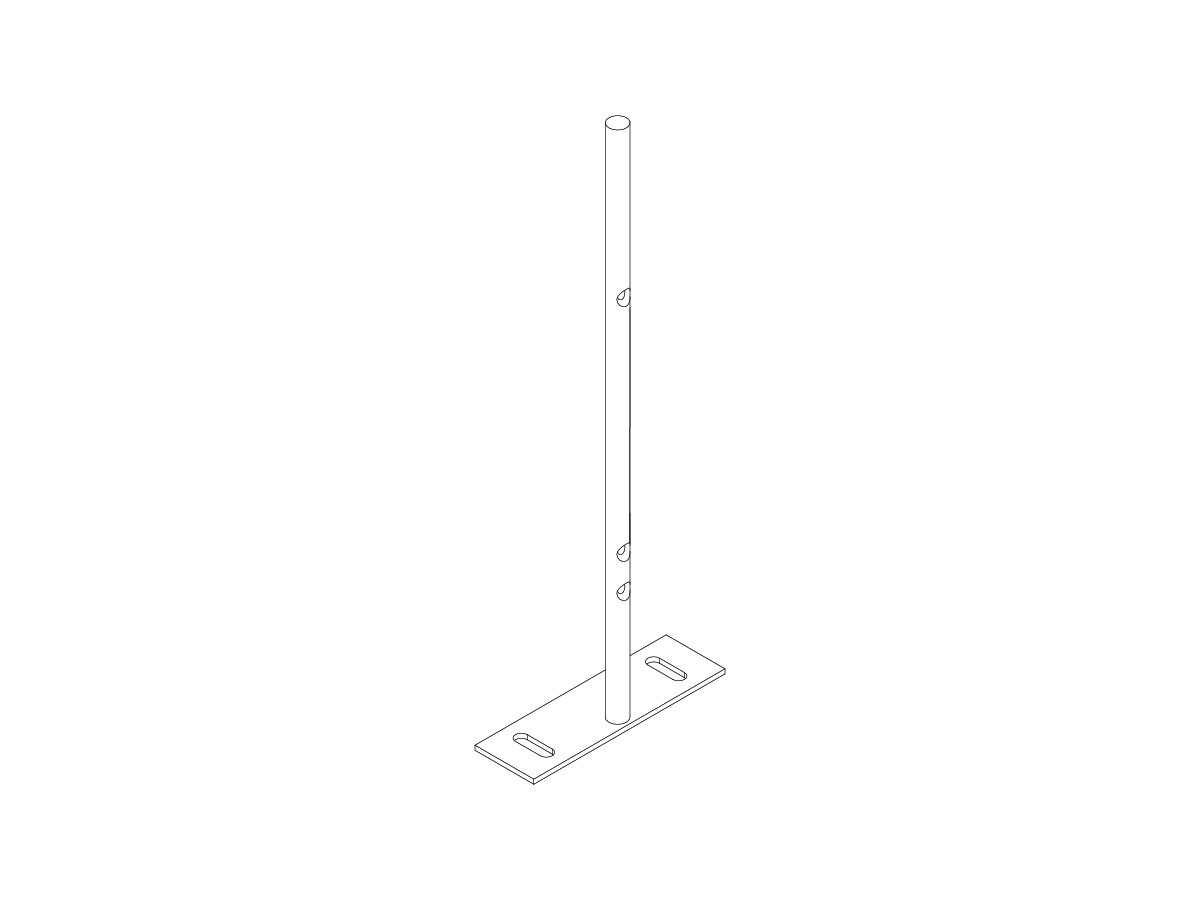 Axis Screen Mounting Bracket For Combining AXIS DSD Desk Frames For End Leg
