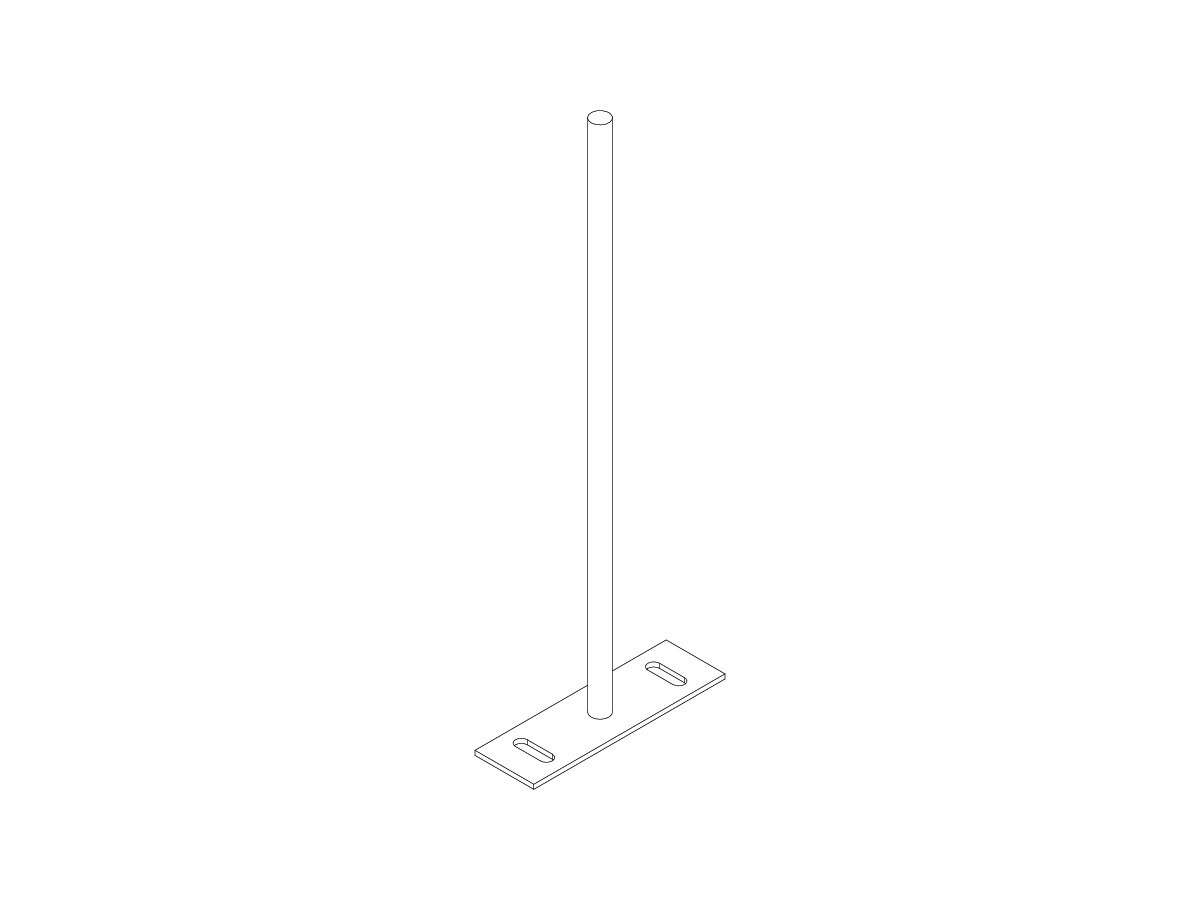 Axis Screen Mounting Bracket For Combining AXIS DSD Desk Frames For Mid Leg