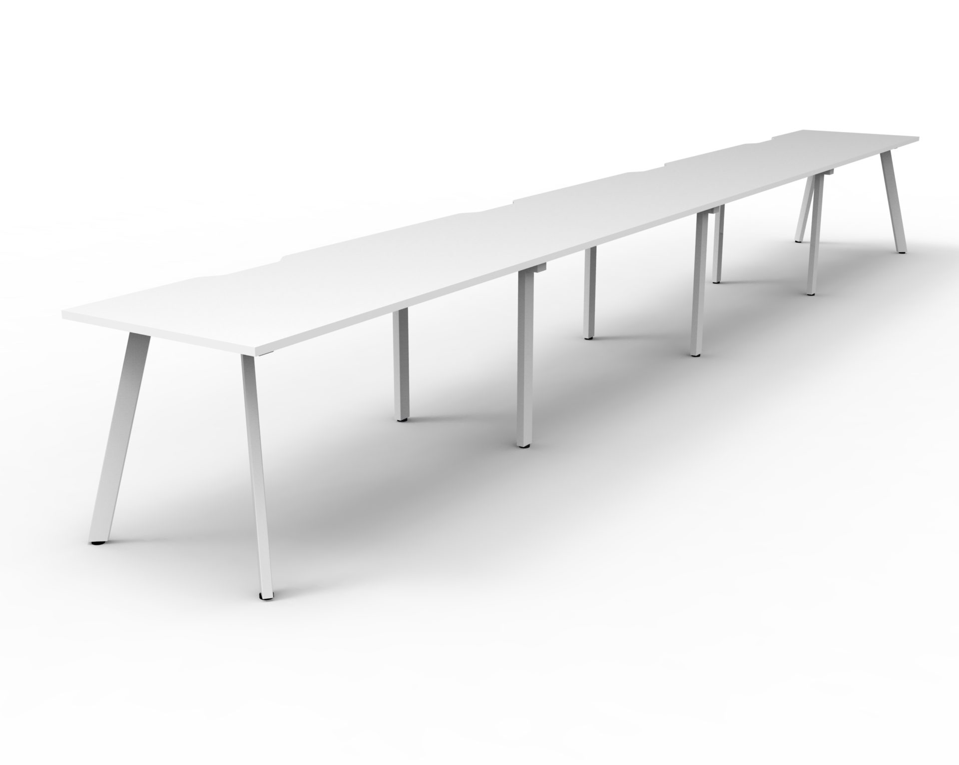Deluxe Eternity - 4 Person - Single Sided Workstation - No Screen