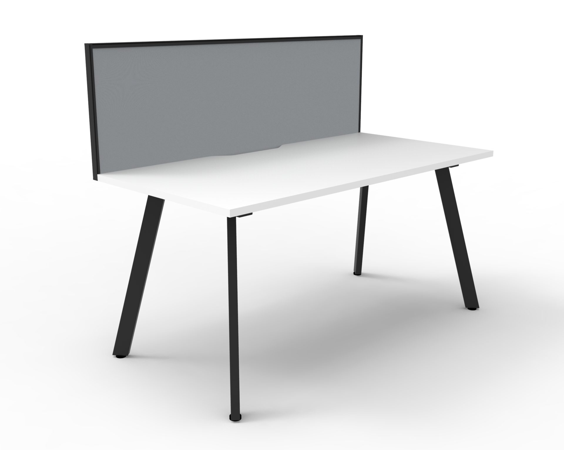 Deluxe Eternity - 1 Person - Single Sided Workstation - With Screen