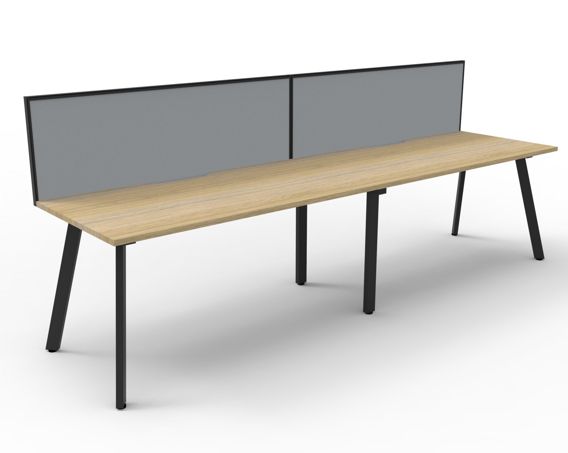Deluxe Eternity - 2 Person - Single Sided Workstation - With Screen