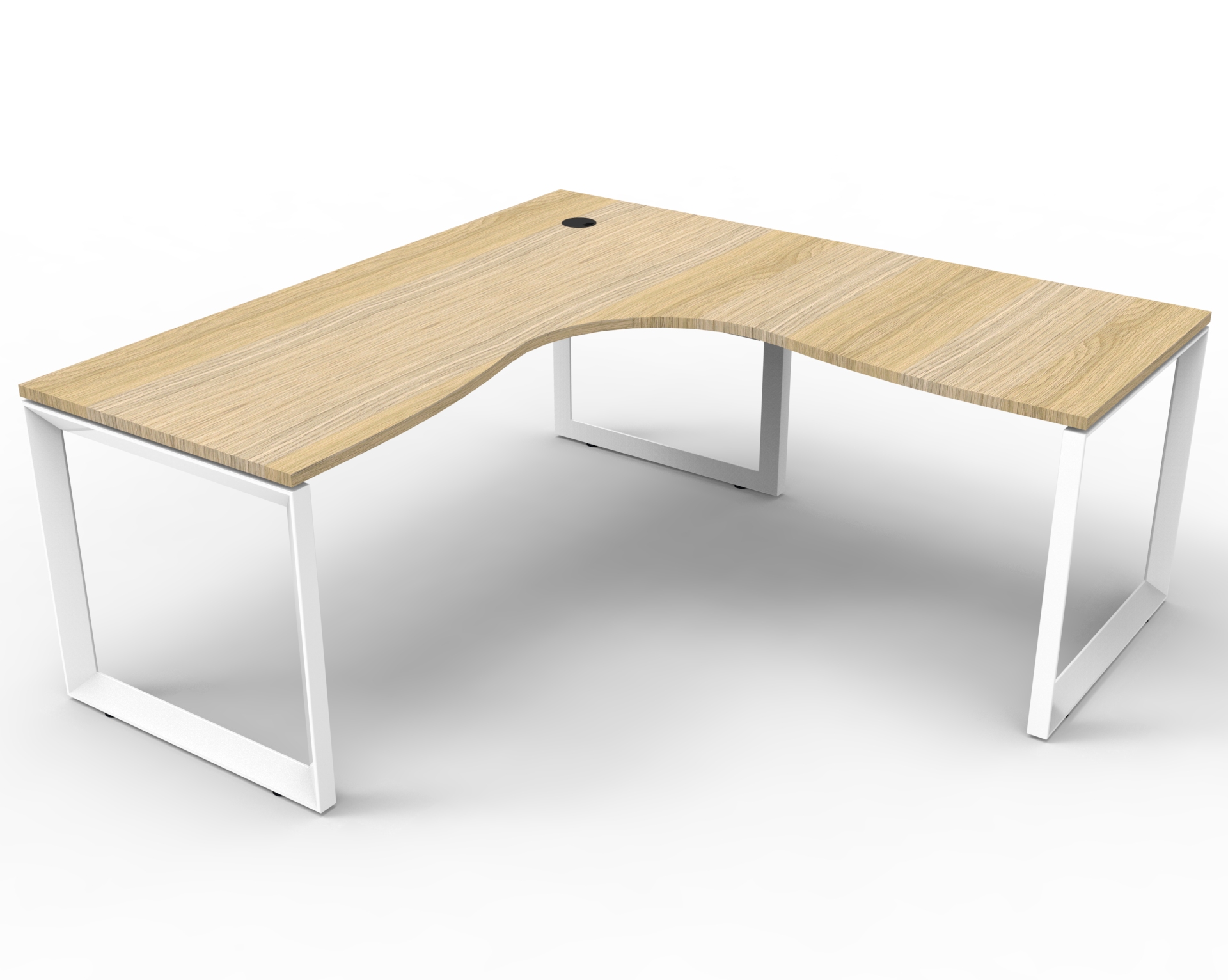 Deluxe Rapid Infinity Corner Desk - Loop Leg