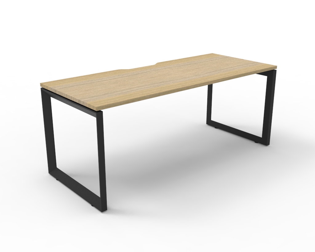 Deluxe Rapid Infinity - 1 Person - Single Sided Workstation - Loop Leg - No Screen