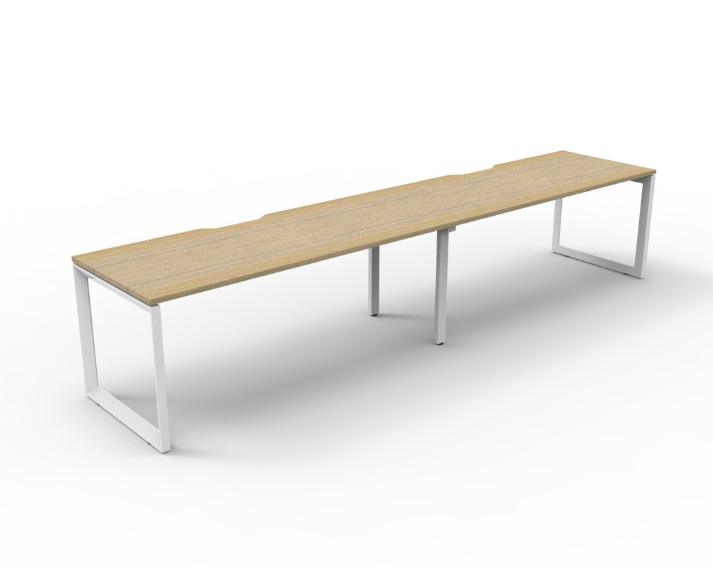 Deluxe Rapid Infinity - 2 Person - Single Sided Workstation - Loop Leg - No Screen