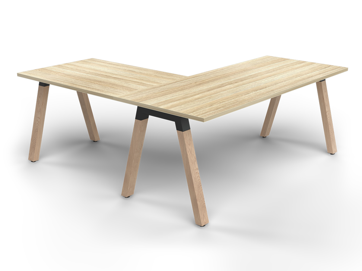 Plantation Single Desk with Return - Image 2