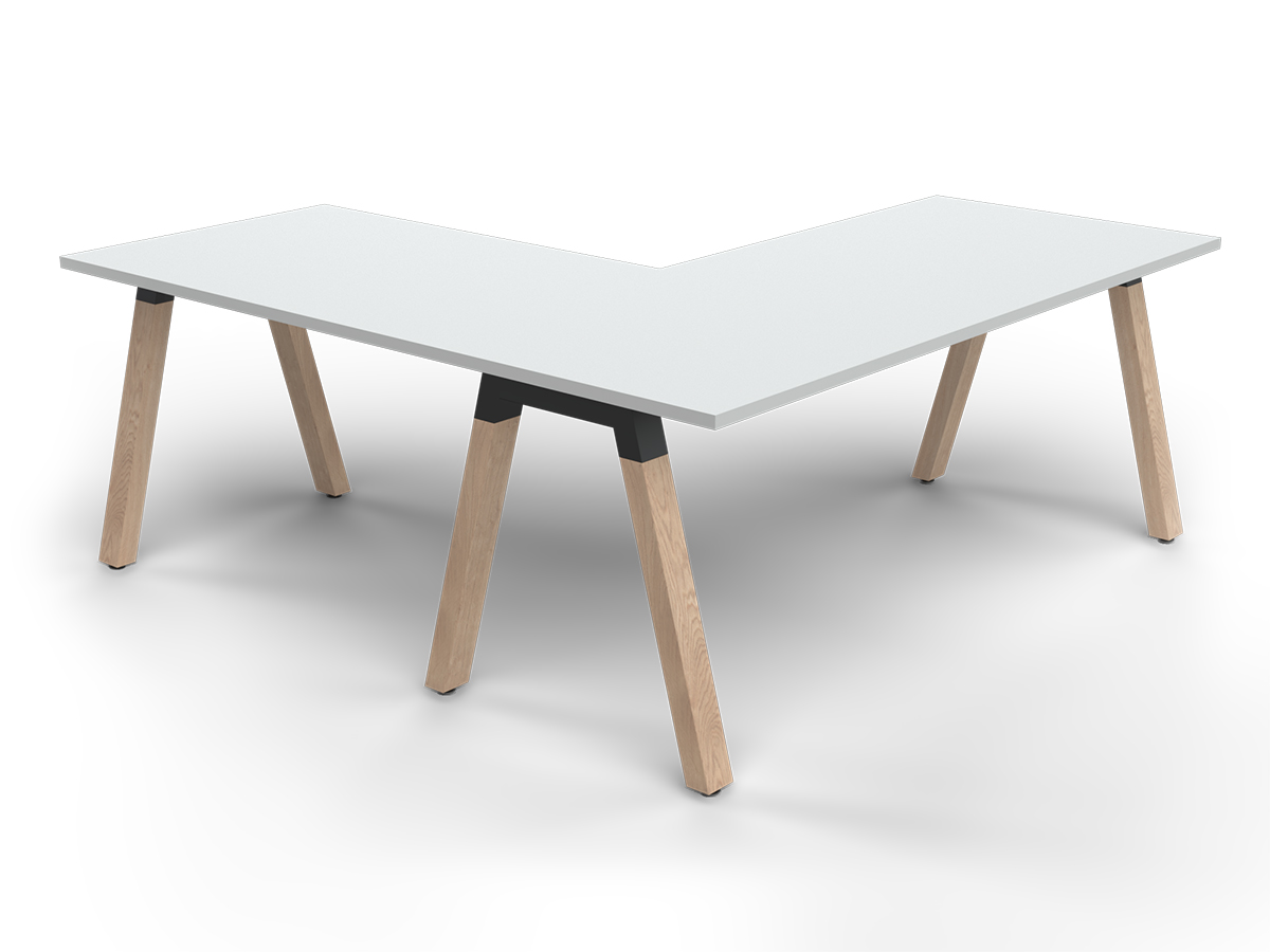 Plantation Single Desk with Return