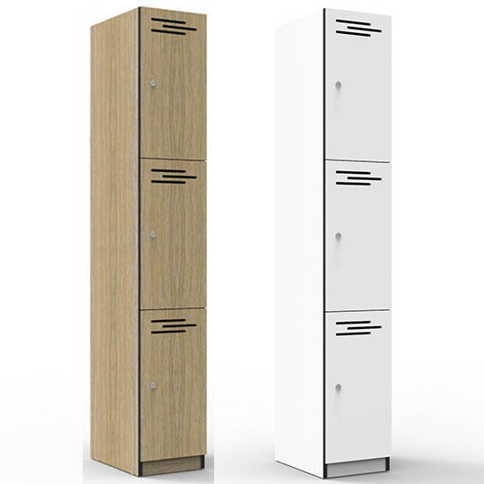 Rapid Infinity Three Door Melamine Locker