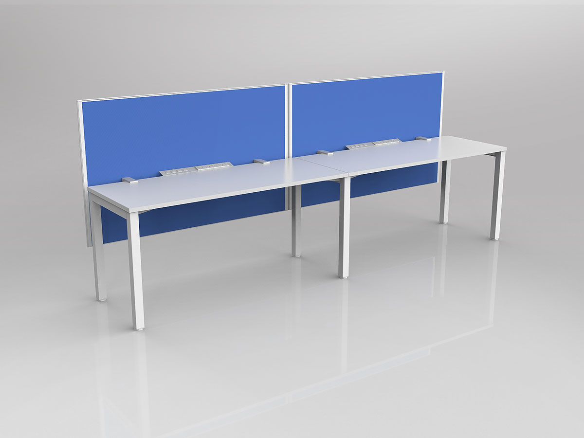 Axis 2x Users Single Sided Workspace with Screen - Image 2