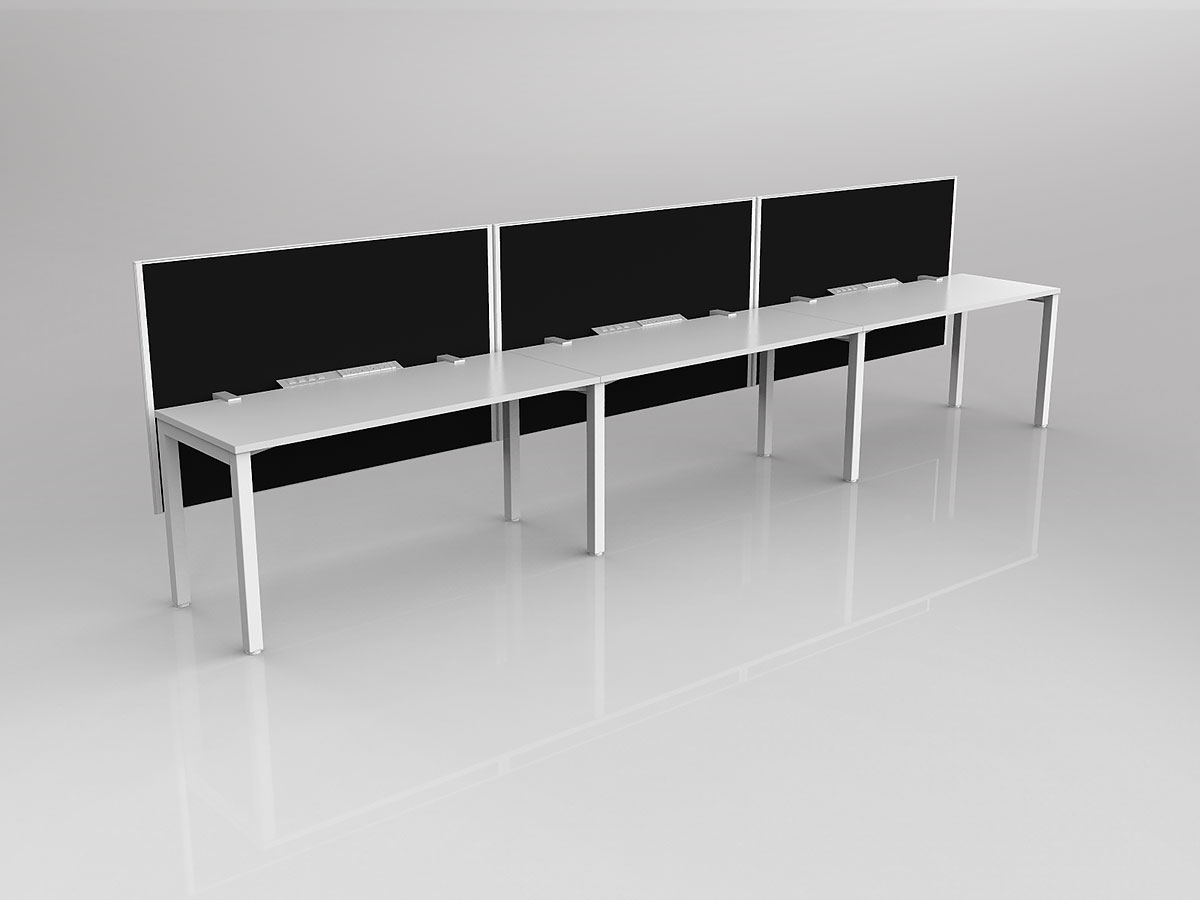 Axis 3x Users Single Sided Workspace with Screen