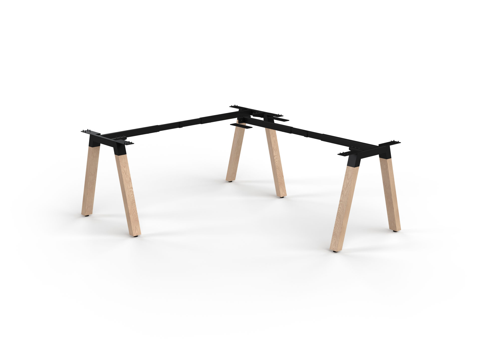 Plantation Single Sided Desk with Return Frame Only