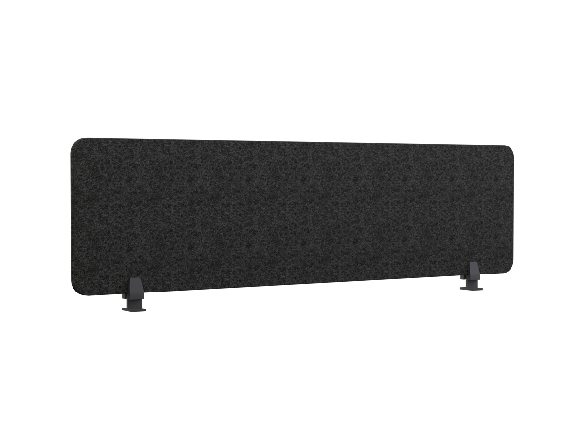 Radius Spine Screen for Double Sided Plantation, Trestle and Modulus Workspaces