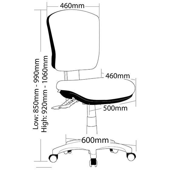Aqua Task Chair - Image 6