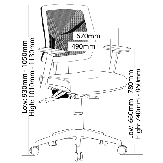 Expo Task Chair with Arms - Image 6