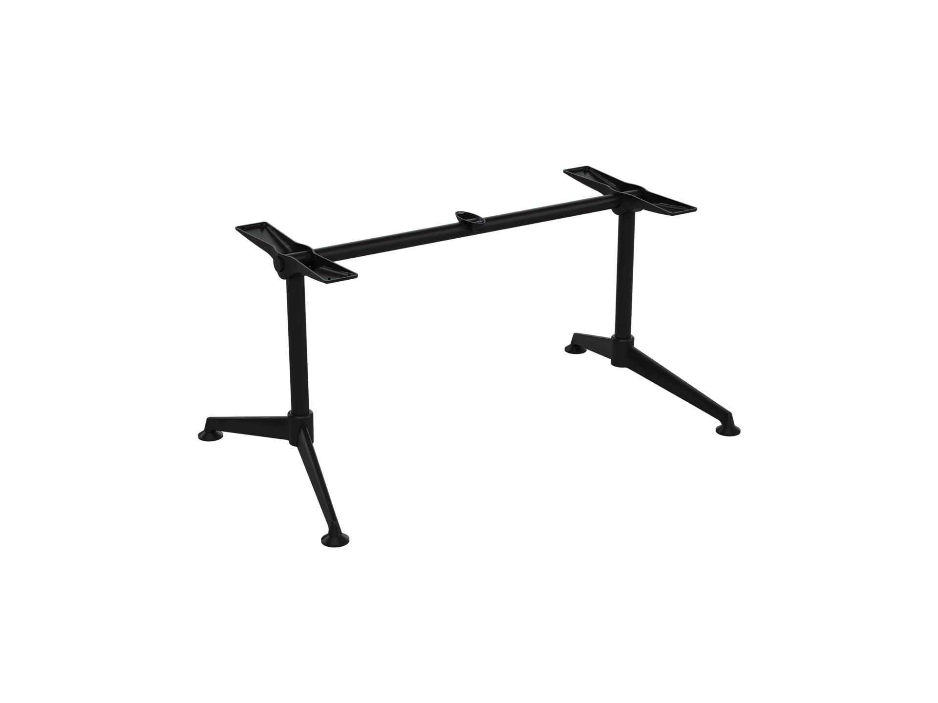 Modulus All Black Single Collar Leg, Single Span Table Frame