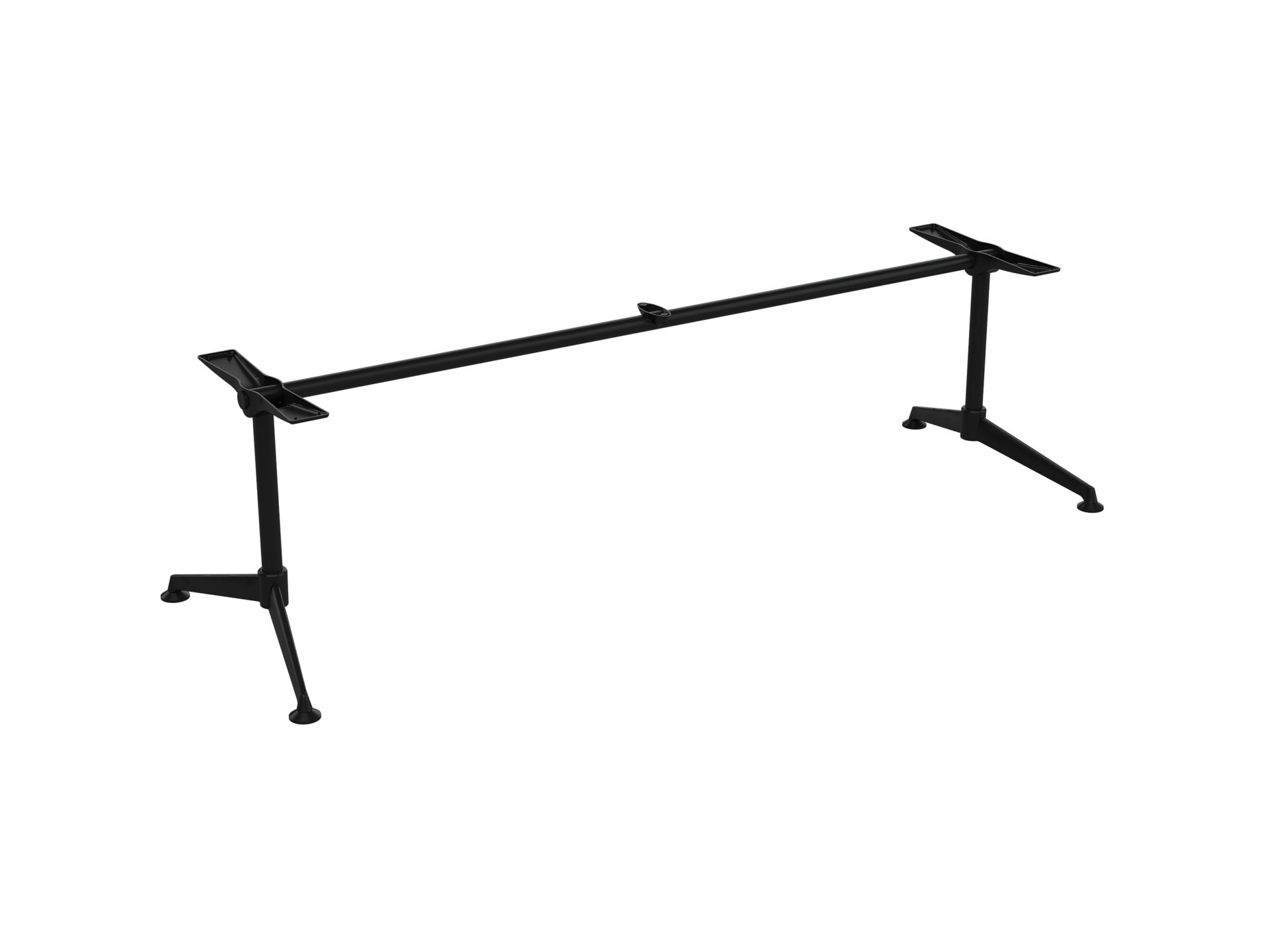 Modulus All Black Single Collar Leg, Single Span Table Frame - Image 2