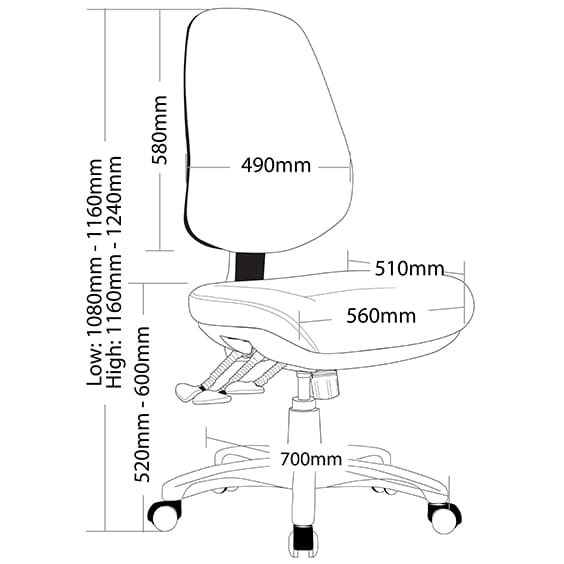 TR600 Task Chair - Image 3