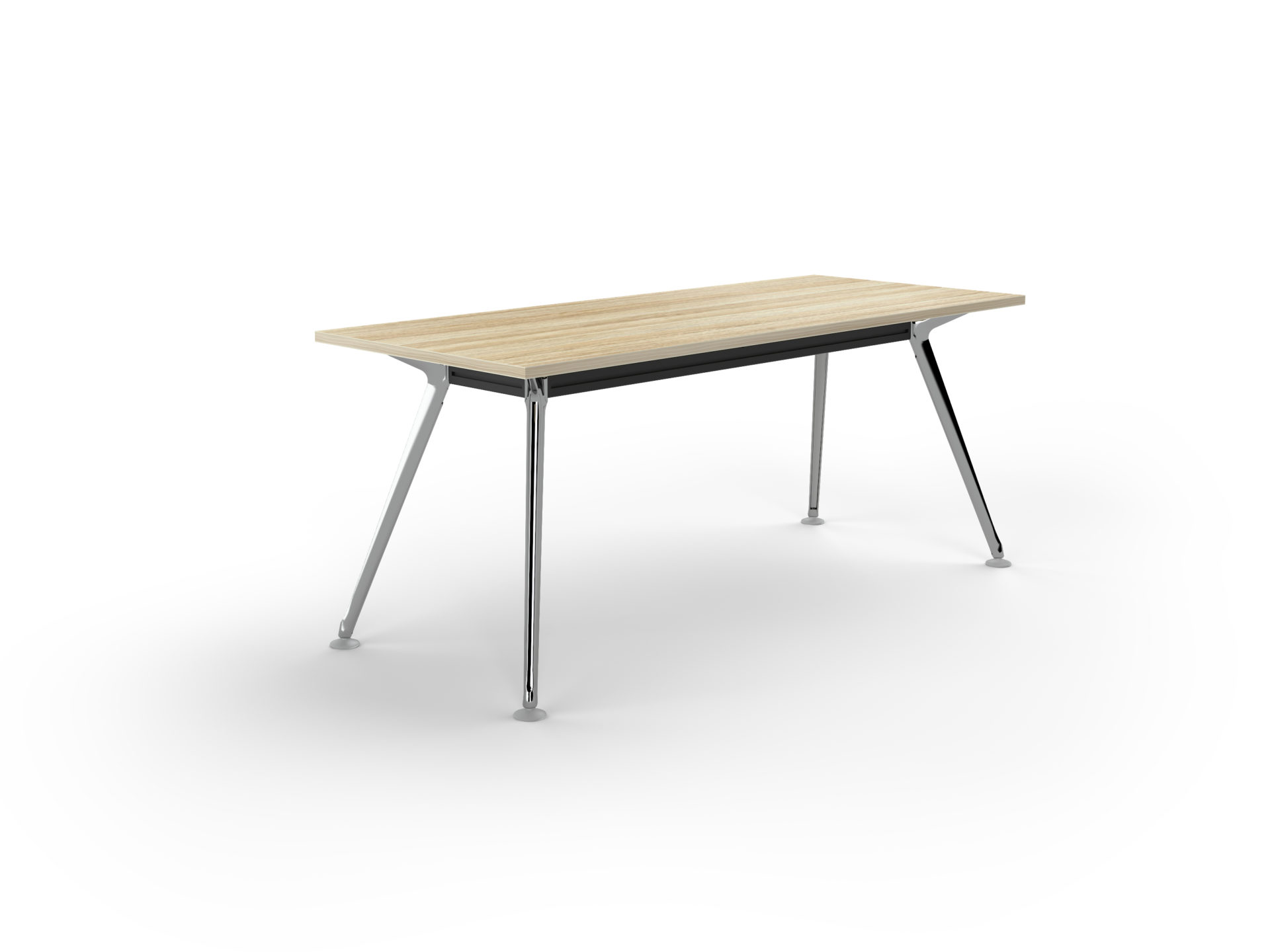 1800 x 750mm Team Table_alloy_shadow