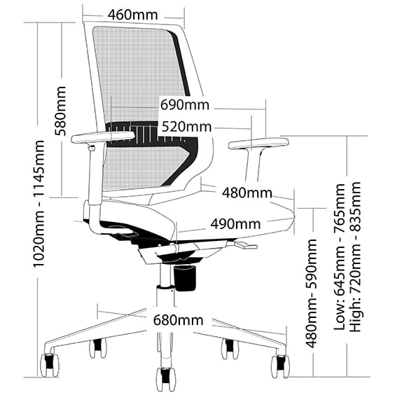 Evita Office Chair - Image 3